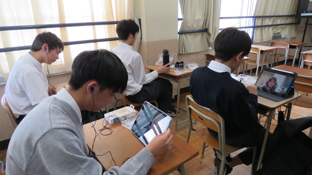 韓国ポハン女子高校オンライン交流
