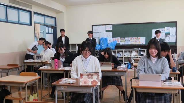 韓国ポハン女子高校オンライン交流