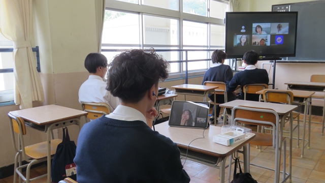 韓国ポハン女子高校オンライン交流