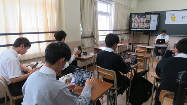 韓国ポハン女子高校オンライン交流
