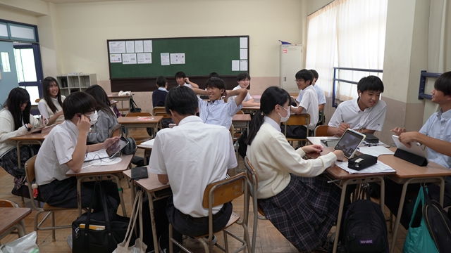 韓国ポハン女子高校オンライン交流