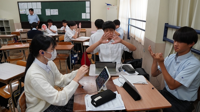 韓国ポハン女子高校オンライン交流