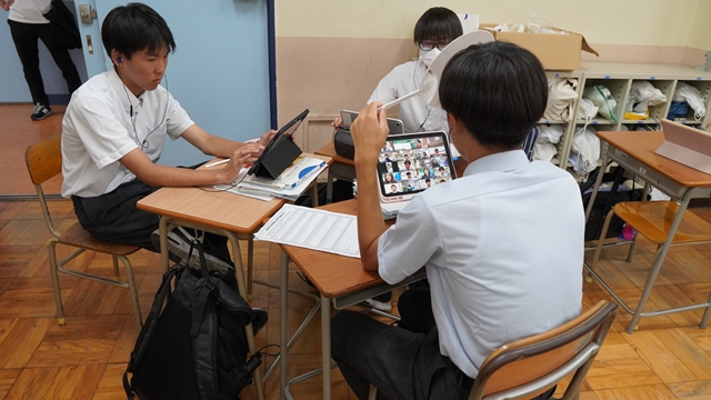 韓国ポハン女子高校オンライン交流