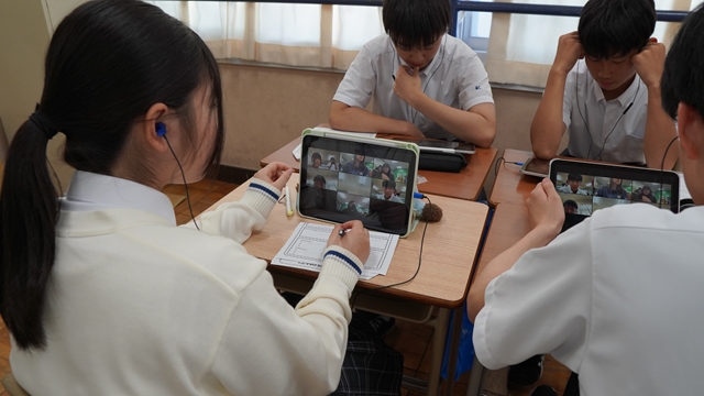 韓国ポハン女子高校オンライン交流